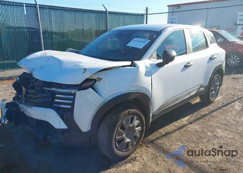 2025 Nissan Kicks S Fwd из США, поврежденный, VIN 3N8AP6BA1SL334928